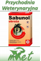 Sabunol - ozdobna czerwona obroża przeciw pchłom i kleszczom - dla psa 50 cm