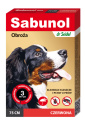 Sabunol - obroża przeciw pchłom i kleszczą dla psa - na 3 miesiące - czerwona 75cm
