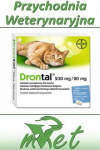 Vetoquinol (dawniej Bayer) Drontal KOT - tabletki na pasożyty wewnętrzne dla kotów