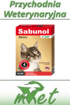 Sabunol - obroża przeciw pchłom dla kota - na 4 miesiące - czerwona 35cm